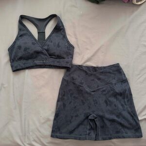 Alphalete Women's Blue Camo Set